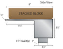 Blue Thumb Formal Falls® - Stainless Steel Waterfall Weir