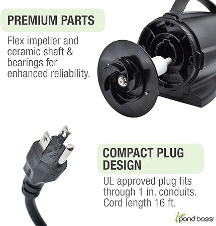 Pond Boss 3600 GPH Waterfall Pump