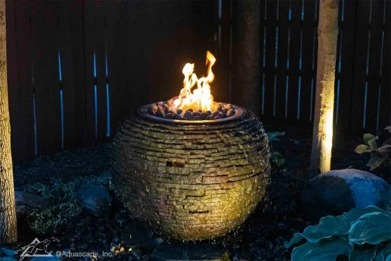 Aquascape Fire and Water Stacked Slate Sphere – Medium
