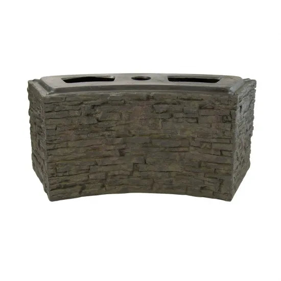 Aquascape Small Curved Stacked Slate Wall Base