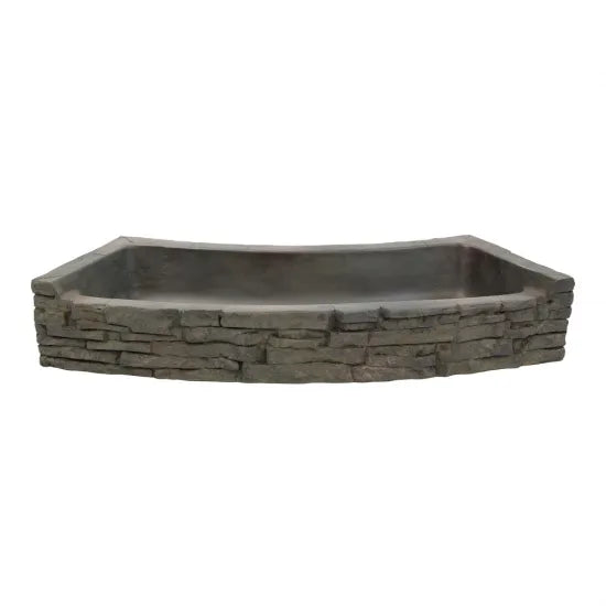 Aquascape Rear-Spill Curved Stacked Slate Topper