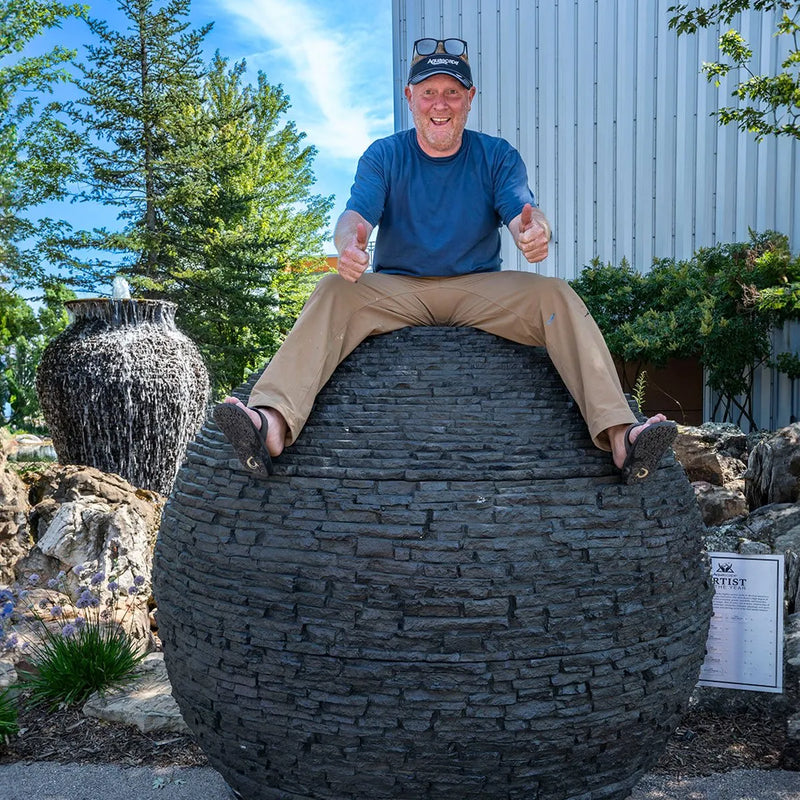 Aquascape Stacked Slate Sphere – 72″ Dia (1.8 M)