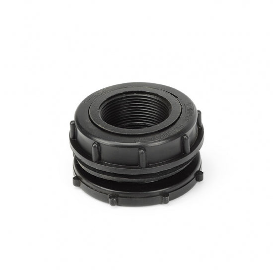 Aquascape Black Poly Bulkhead Fitting 1-1/2″