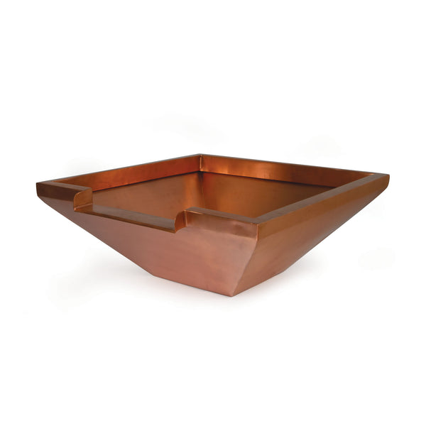 Atlantic Water Gardens 26" Square Copper Bowl w/ 12" Spillway