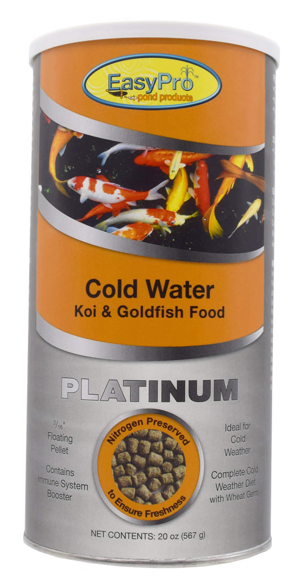 EasyPro Platinum Koi & Goldfish Food – Cold Weather Food – 20 oz. Canister