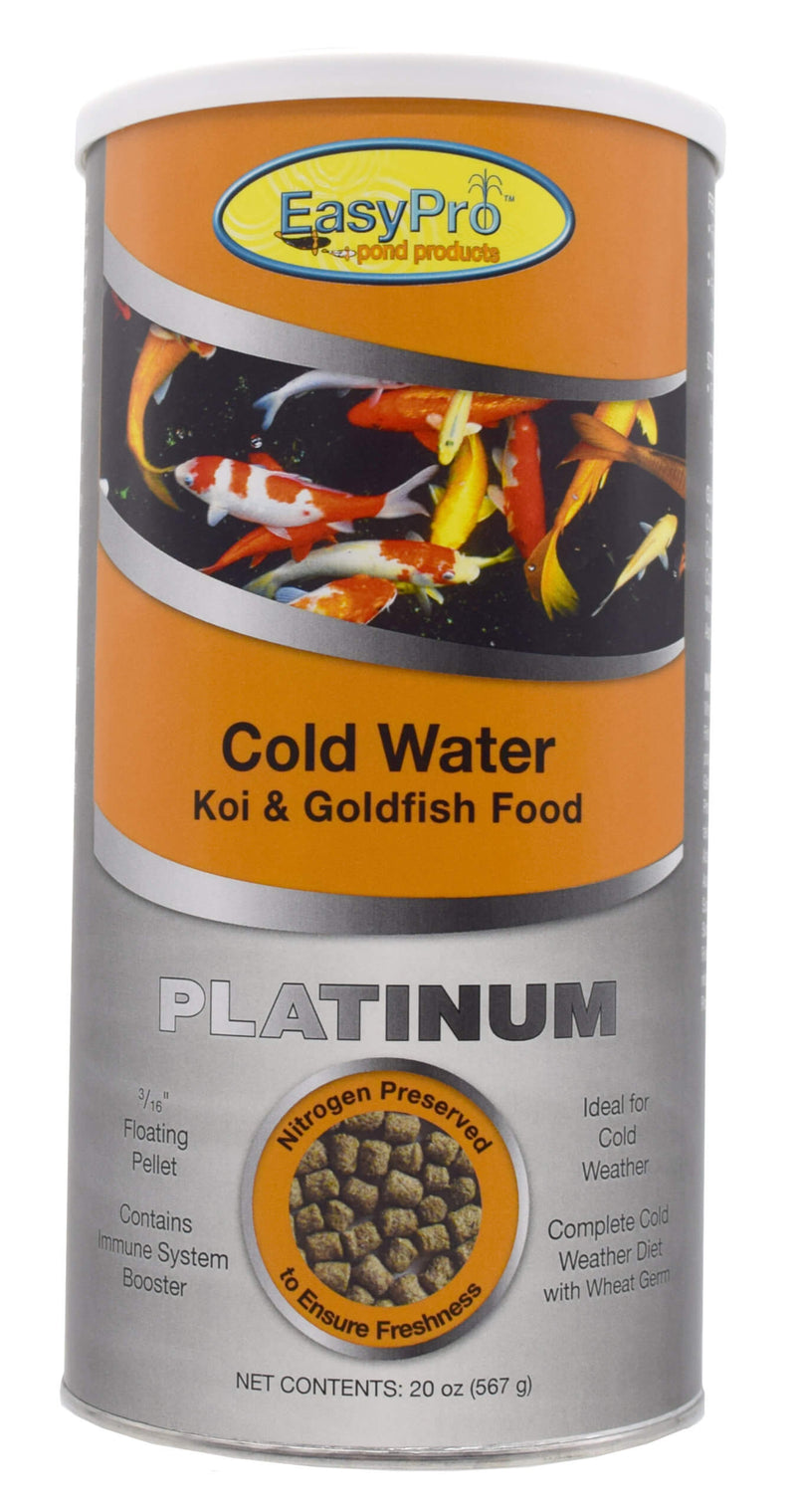 CWF1 EasyPro Platinum Koi & Goldfish Food – Cold Weather Food – 20 oz. Canister