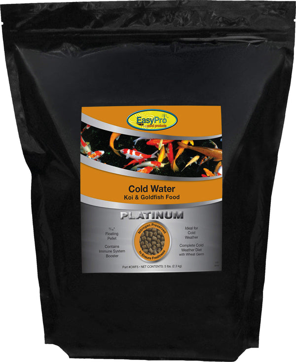 EasyPro Platinum Koi & Goldfish Food – Cold Weather Food – 5lb bag