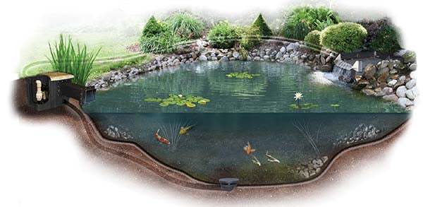ES66FB Pro-Series Small Pond Kit – Complete for 6′ X 6′ Pond
