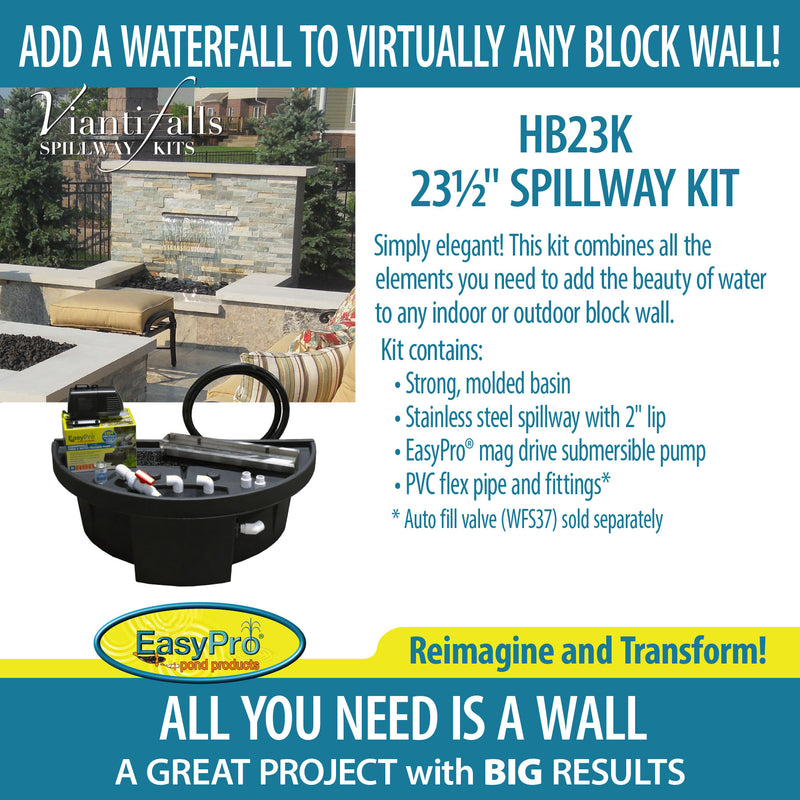 EasyPro Vianti Falls™ 23.5″ Spillway Kit Without Light