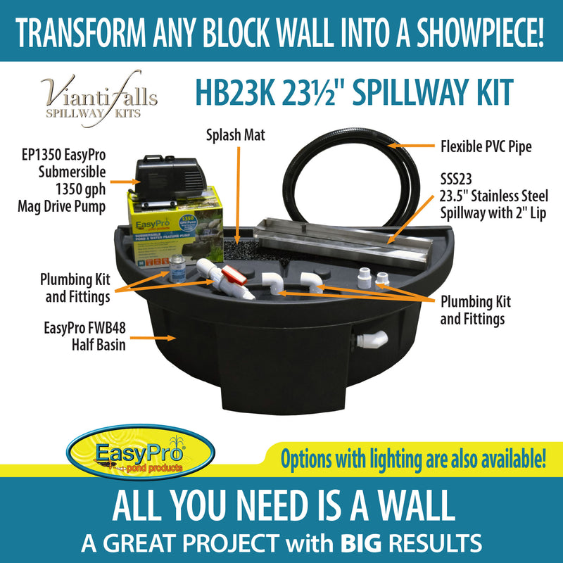 EasyPro Vianti Falls™ 23.5″ Spillway Kit Without Light