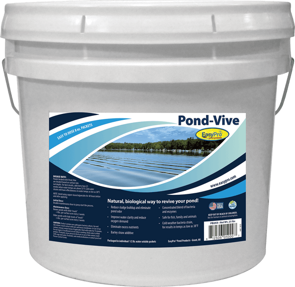 EasyPro Pond-Vive Bacteria – 25lb pail – 50ct. 8oz Water Soluble Packs