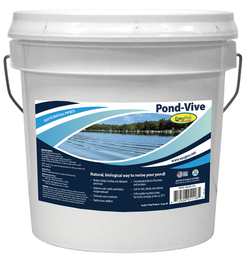 EasyPro Pond-Vive Bacteria – 5 lb pail – 10ct. 8oz Water Soluble Packs