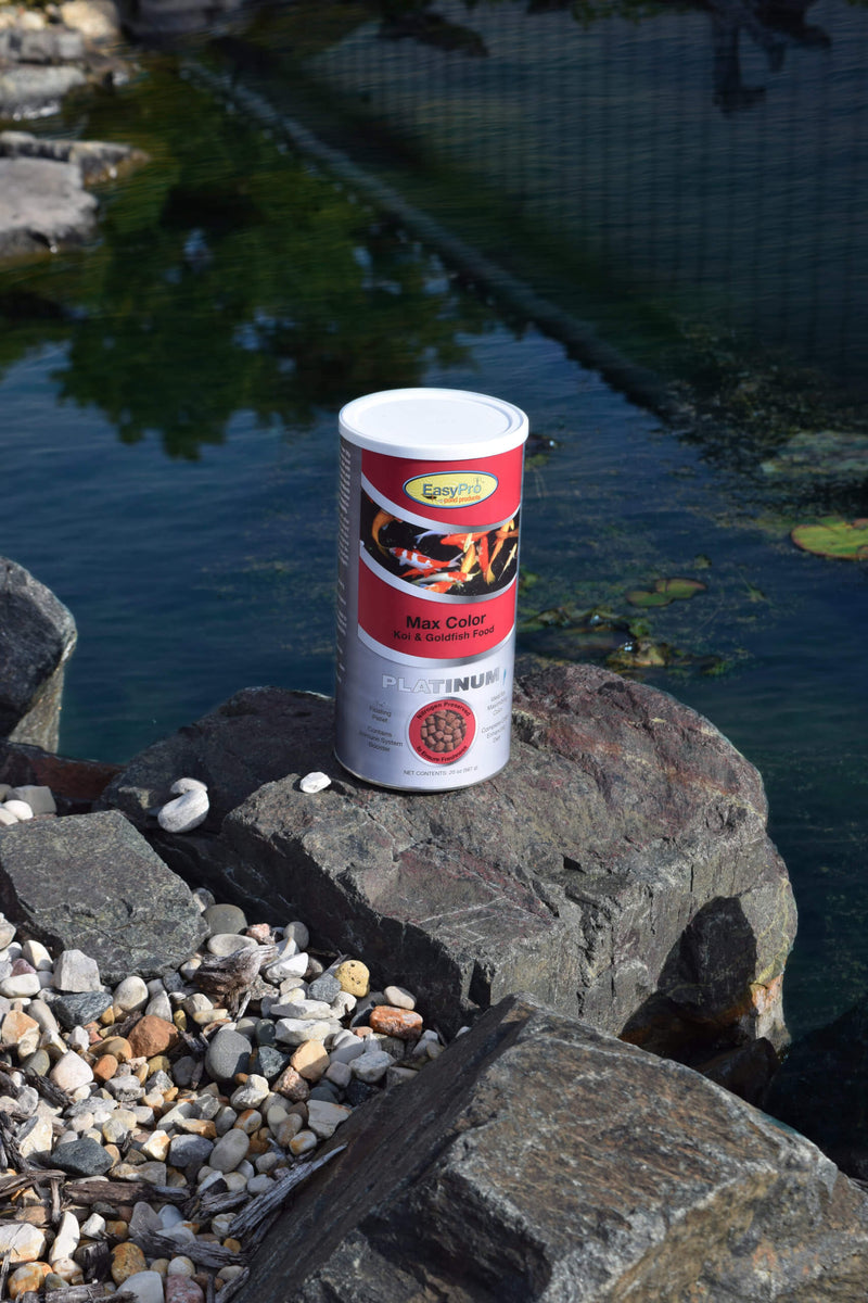 PC1 EasyPro Platinum Koi & Goldfish Food – Max Color – 20oz canister