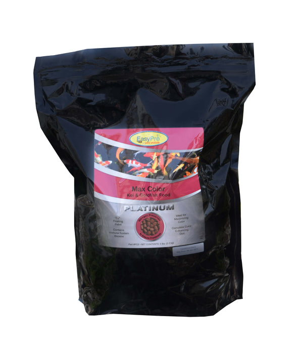 EasyPro Platinum Koi & Goldfish Food – Max Color – 5lb bag