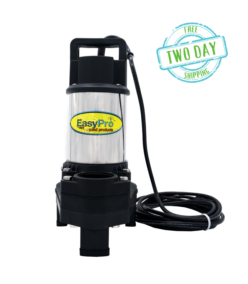 EasyPro 3100gph 115 Volt Stainless Steel Waterfall and Stream Pump