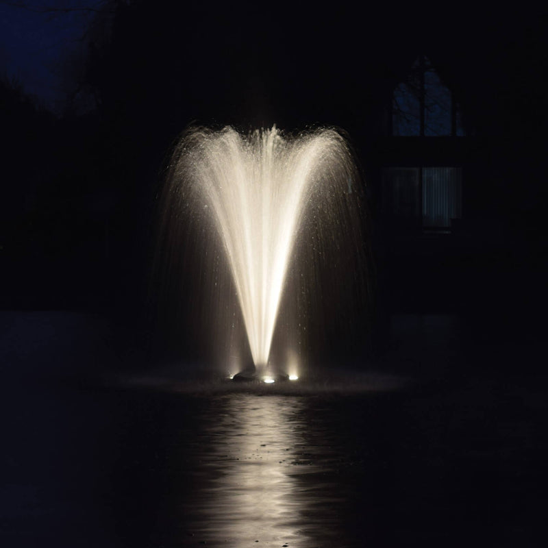 EasyPro AquaShine Three Light Warm White LED Fountain Light Kits – 100′ cord