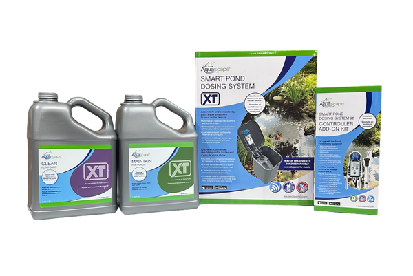 Aquascape Smart Pond Dosing System XT with Controller Add-On Kit and 1 Gallon XT Treatments Maintain & Clean