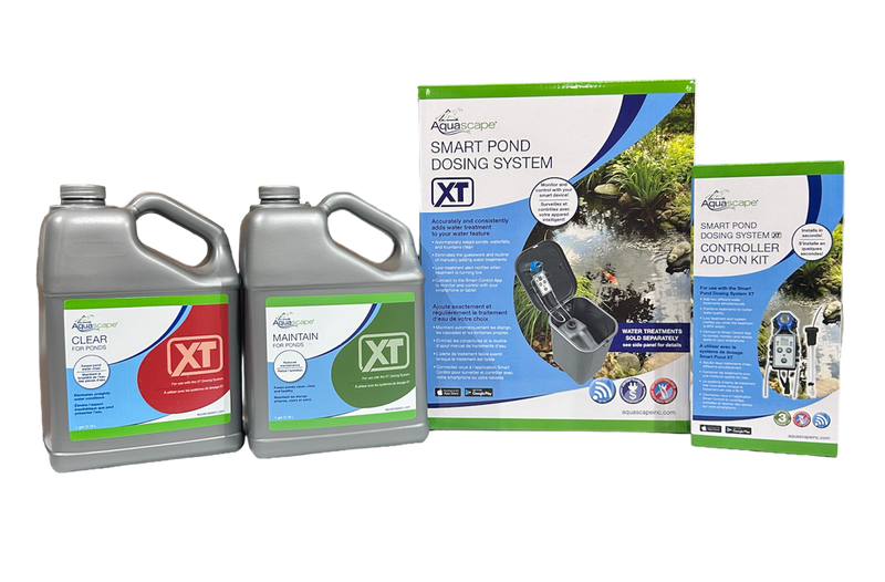 Aquascape Smart Pond Dosing System XT with Controller Add-On Kit and 1 Gallon XT Treatments Maintain & Clear