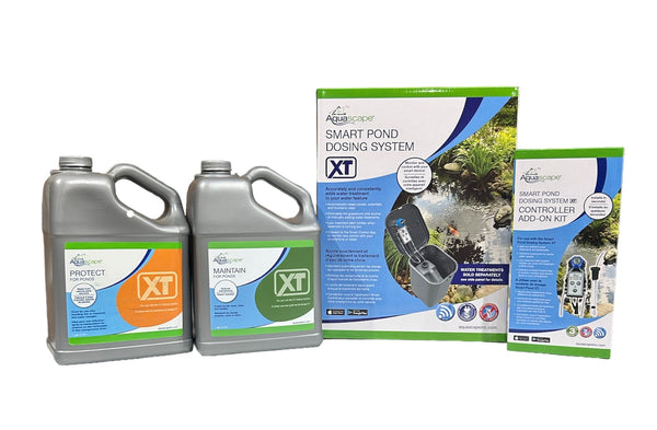 Aquascape Smart Pond Dosing System XT with Controller Add-On Kit and 1 Gallon XT Treatments Maintain & Protect
