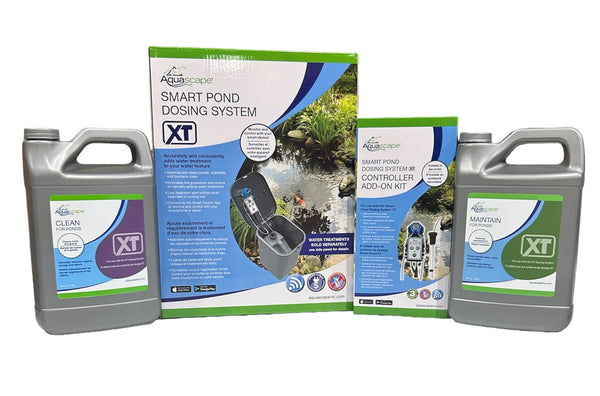 Aquascape Smart Pond Dosing System XT with Controller Add-On Kit and 64 oz XT Treatments Maintain & Clean