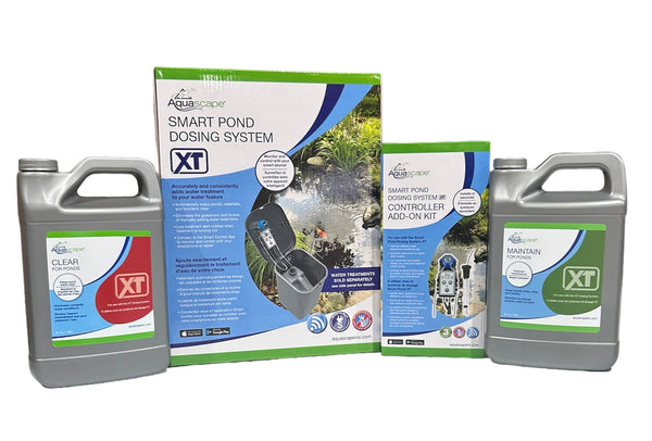 Aquascape Smart Pond Dosing System XT with Controller Add-On Kit and 64 oz XT Treatments Maintain & Clear