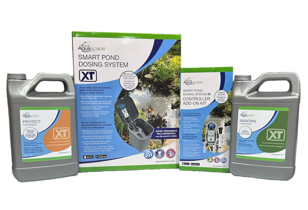 Aquascape Smart Pond Dosing System XT with Controller Add-On Kit and 64 oz XT Treatments Maintain & Protect