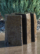 Blue Thumb Basalt Fountain Kit - 24" Triple Split Polished 3 Piece