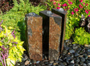 Blue Thumb Basalt Fountain Kit - 36" Triple Split Polished 3 Piece