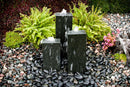 Blue Thumb Smooth Black Granite Fountain Triple Kit