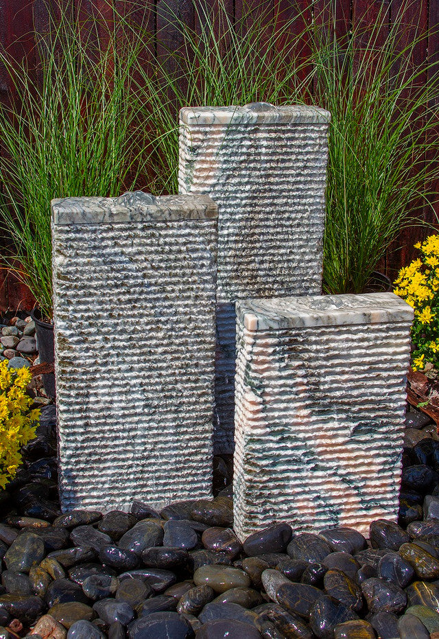 Blue Thumb Pink Marble Granite Ripple Fountain