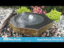 Blue Thumb Basalt Bird Bath Fountain Kit