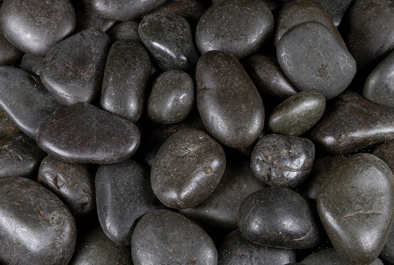 Blue Thumb Polished Pebbles - Black - 40