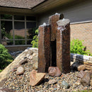 Blue Thumb Tall Rustic Basalt Fountains Column