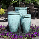 Blue Thumb Round Brass Triple Urn Fountain Kit