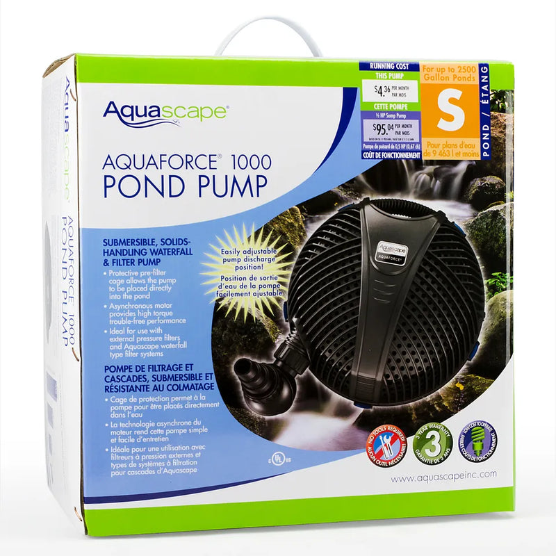 Aquascape AquaForce® 1000 Solids-Handling Pond Pump