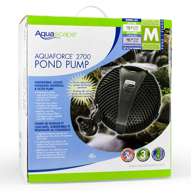 Aquascape AquaForce® 2700 Solids-Handling Pond Pump
