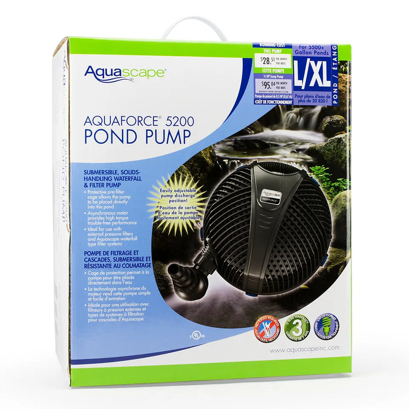 Aquascape AquaForce® 5200 Solids-Handling Pond Pump