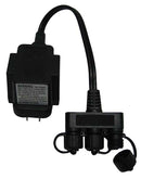 EasyPro 10 Watt Transformer – 120 volt to 12 volt – with 3 Way Splitter