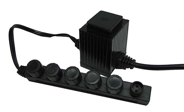 EasyPro 20 Watt Transformer – 120 volt to 12 volt – w/ 6 quick connects