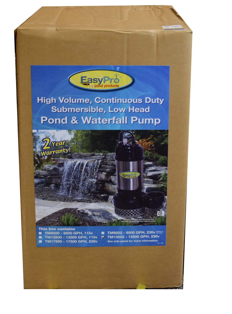 EasyPro TM Series – High volume submersible pump – Low head 13500gph 115v